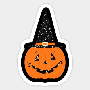 Cute Pumpkin Hat Sticker